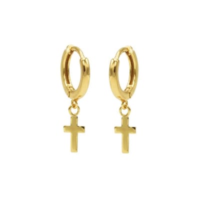 Karma hinged hoops symbool faith gold M1987HIN