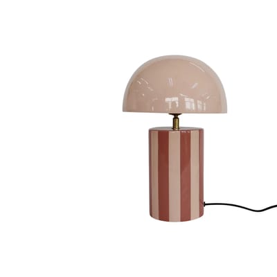 Leitmotiv Tafellamp Rayado - Roze - 25x25x34cm - Modern