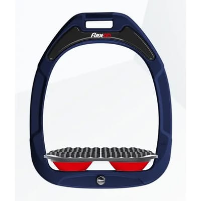 Endurance Stijgbeugels Marine/Grijs/Rood Flex-On Green Composite