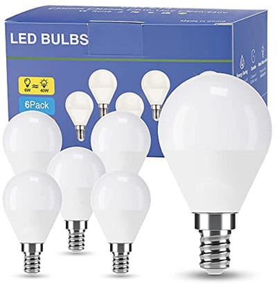 LED Lamp - Kleine Fitting - Huis Verlichten - Energiebesparend 6W - 6 Stuks - Warm Licht