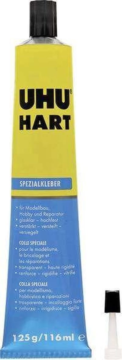 UHU Hobbylijm 125 gr - Hart Modelbouw Lijm - Geschikt voor Modelbouwpakketten - 0040952 (45525) - Volwassenen