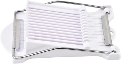 Voedselsnijgereedschap - Vleesverdeler Kaassnijder - Gelijkmatig Snijden - Roestvrijstalen Pinnen - 22.9L x 6.2B cm - Wit