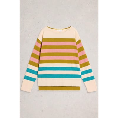 White Stuff Ophia Stripe Jumper Ivory Multi Taglia: 10 | Maglioni a maglia Outlet | Donna | Bianco
