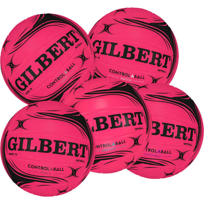 Gilbert Netball Control a Ball - Size 5 - Fluo Roze / Zwart