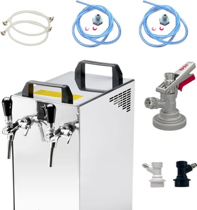 Complete set - Biertap - Kontakt 40/K 2-kraans, 50 liter/u - met Fustkoppeling Type G, NC Adapter - Beertender, Thuistap, Bierkoeler