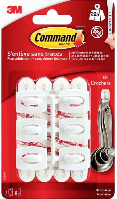 3M Command-mini-haak Wit