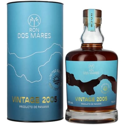 Ron Dos Mares Limited Edition Vintage 2005 45,3% Vol. 0,7l in geschenkverpakking