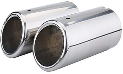 Dailygoods- Uitlaat Tip - 67mm Uitlaatpijp - RVS Uiteinden - Vervangingsset - Stijlvol Ontwerp - Eenvoudige Installatie