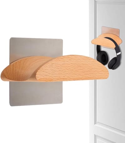 Koptelefoonrek - Koptelefoonhouder - Bureau organiseren - Gebogen ontwerp - 10 cm breed - Standaard
