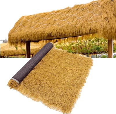 Kunstmatige Riet Rol - Dakbedekking Stro - Tuin Decoratie - Weerbestendig Brandwerend - 1x3m - Geel