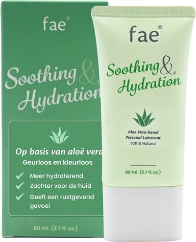 Fae Glijmiddel Waterbasis met Aloë Vera - Lubricant 80ml - Veilig voor Condooms & Sex Speeltjes - Lube - voor de Gevoelige huid