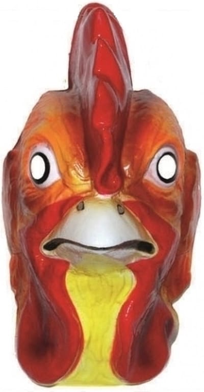 Kippen of Hanen verkleed dieren masker - voor volwassenen - plastic - met elastiekje