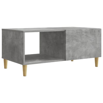 vidaXL - Salontafel - Betongrijs - 90 - x - 50 - x - 40 - cm - Bewerkt - hout