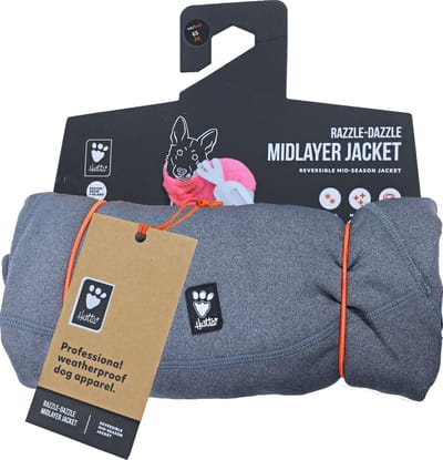 Hurtta Razzle-Dazzle Midlayer Jacket - Blackberry - 65 cm