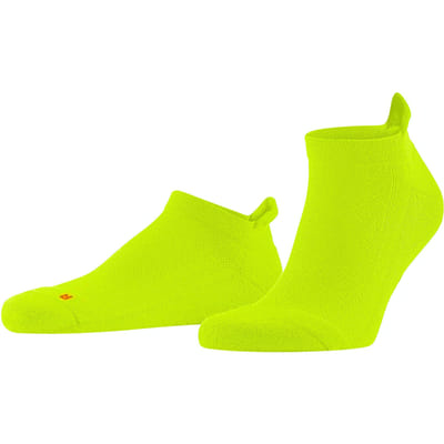 FALKE Cool Kick kort eenkleurig functioneel materiaal sneakersokken enkelsokken unisex geel - maat 46-48