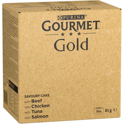 96 x 85 g  Gourmet Gold natvoer voor katten + 24 x 85 g Gourmet Gold mousse  gratis! - Geraffineerde Ragout mix verpakking 2