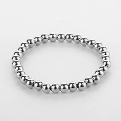 WeLoveSilver - armband van chirurgisch staal - zilverkleur - 17 cm