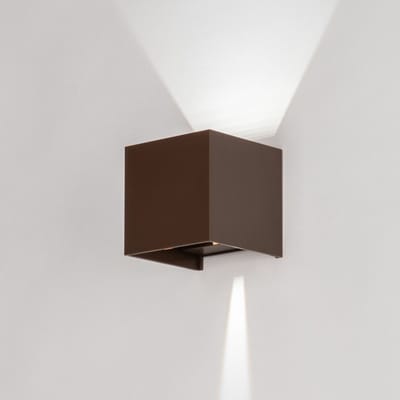 Lumidora Wandlamp 75344 - Voor buiten - JACKY - 2 Lichts - Ingebouwd LED - 6.0 Watt - 450 Lumen - 2700 Kelvin - Bruin - Kunststof - Buitenlamp - Badkamerlamp - IP54
