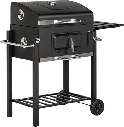 Outsunny - Houtskoolbarbecue - Metaal - 113L x 65B x 108H cm - Zwart