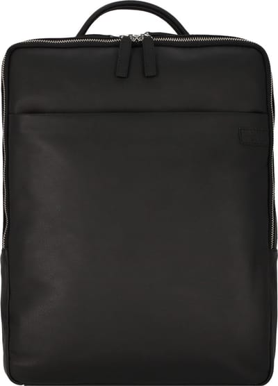 PICARD Leren Laptop rugzak Rugzak met laptopvak Relaxed Leather Backpack Black Zwart