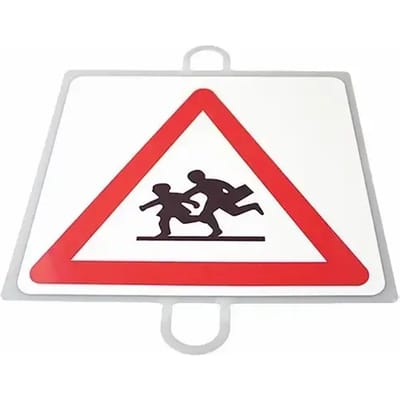 Verkeerswaarschuwingsbord nr. 8 (kinderen)