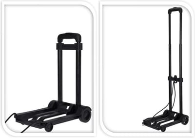 FX Tools Steekwagen transport trolley - kunststof/metaal - max 30 kilo - opvouwbaar