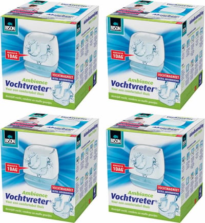 Bison - Vochtvreter Ambiance - 4 x 450 gr - Voordeelverpakking