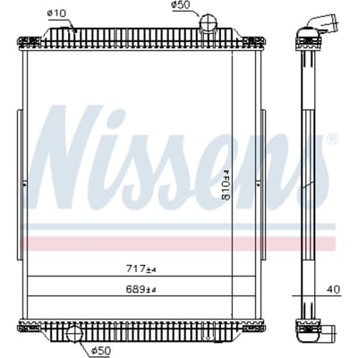 Radiator, motorkoeling NISSENS 637890