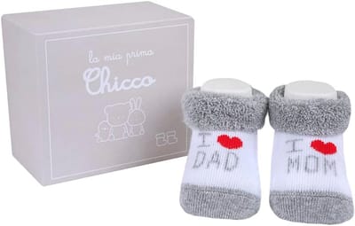 Comfortabele Doos met Slofjes en Sokken voor Baby's - Uniseks 0-24 maanden, Grijs