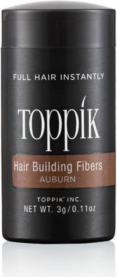 Toppik Hair Building Fibers Kastanjebruin - 3 gram - Cosmetische Haarverdikker - Verbergt haaruitval - Direct voller haar