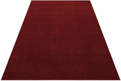 Laagpolig vloerkleed Ata - rood - 80x250 cm