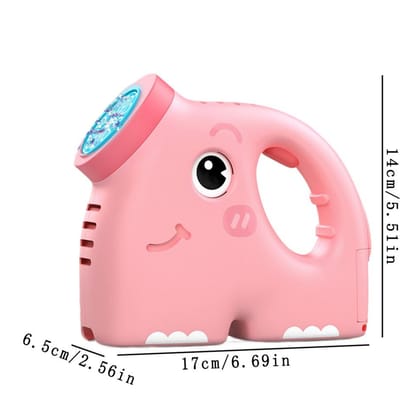 Machine à Bulles Automatique 12 Trous Pistolet à Bulles Dessin Animé Hippocampe Jouet Pour Enfants Fabricant de Bulles Extérieur Pour Anniversaire Mariage Fête Jouets pink