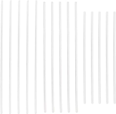 Plastic Staven - Versteviging Strips - Kleding Maken - 3 Maten - 60 Stuks - Transparant