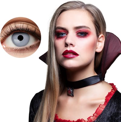 Boland - Paar 3-maandslenzen Vampier - Volwassenen - Halloween en Horror - Halloween contactlenzen - Horror