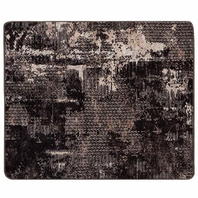 vidaXL - Tapijt - Runner - MARSA - Zwart - 80 - x - 100 - cm - Polyester - en - PVC