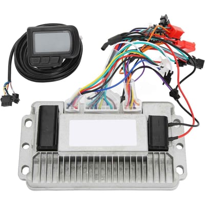 Contrôleur de Moteur Brushless 36V 48V 1000W Ensemble Écran LCD EN06 Kit Contrôleur Onde Sinusoïdale 3 Modes pour Vélo Électrique gray