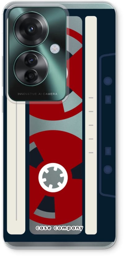 Case Company® - Hoesje geschikt voor Oppo Reno 11 F hoesje - Here's your tape - Soft Cover Telefoonhoesje - Bescherming aan alle Kanten en Schermrand