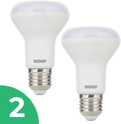 Sidef Reflector Spaarlamp E27 - 11W - Warm Wit Licht (2700K) - 660 lm - 8 jaar - Niet Dimbaar - 2 stuks - Bespaar op energiekosten