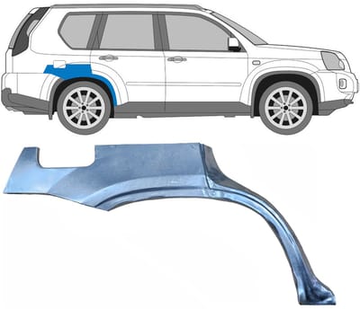 Reparatiepaneel achterspatbord voor Nissan X-Trail 2007-2014 / Rechts