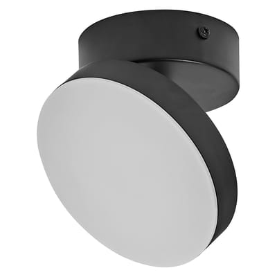 OSRAM Decor Spot Moon lamp zwart, 1 verstelbare lampkop, 5,5 W, 280 lm, 3000 K, metalen behuizing, functioneel en minimalistisch design, eenvoudige installatie, LED niet vervangbaar