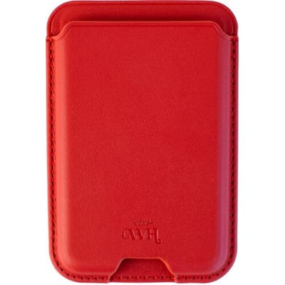 xoxo Wildhearts telefoonsticker - Sticker Wallet (Rood) - Pasjeshouder telefoon sticker - Card Holder - Leer - Portemonnee - Plak kaarthouder - Opplakbaar - Rood