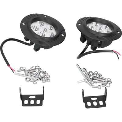 Feu de pare-chocs avant rond 5 pouces Lampe LED intégrée 6000K 6000LM Haute Luminosité Étanche IP67 black