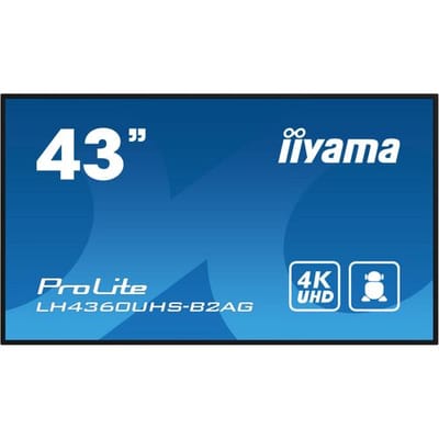 iiyama ProLite LH4360UHS-B2AG 43" Class (42.5" viewable) LED-backlit LCD display - 4K - for digital signage
