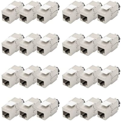 Digitus DN-93617-24 RJ45-inbouwmodule Keystone CAT 6A 24 stuk(s)