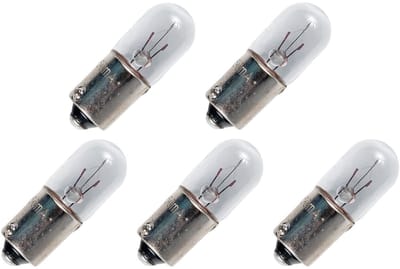 Signaallamp BA9S 6V 0.3W - 50 mAh - 5 stuks - T10 Gloeilamp Ø10mm - 28mm - 2500K - Dimbaar