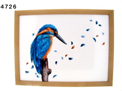 Leonardo Collection schootkussen ijsvogel, 44 x 34 x 8 cm