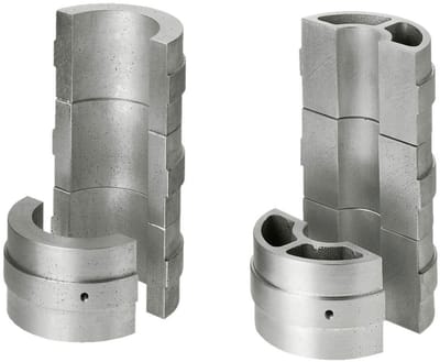 ROTHENBERGER Reductieklembekken R/R voor P110, 75mm, 4 halve schalen - 55120