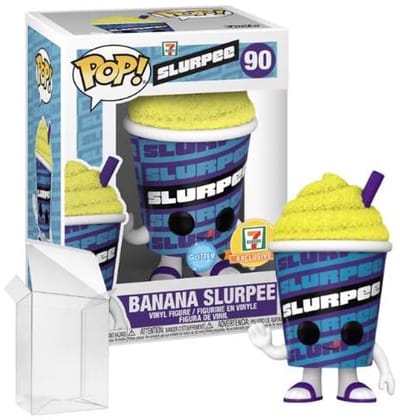 Funko Pop! Slurpee: Banana Slurpee #90 Glitter 7eleven Exclusive