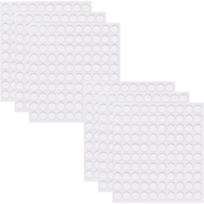 Dailygoods- Lijmstippen 600 stuks - Mini Verwijderbaar - Dubbelzijdig - Zelfklevend - Knutselwerkjes - 6 mm Diameter - Plakstrips