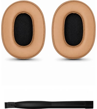 Set Oorkussens voor Skullcandy Koptelefoon - Crusher 540 Oorkussen - Kunstleer met Traagschuim - Bruin
